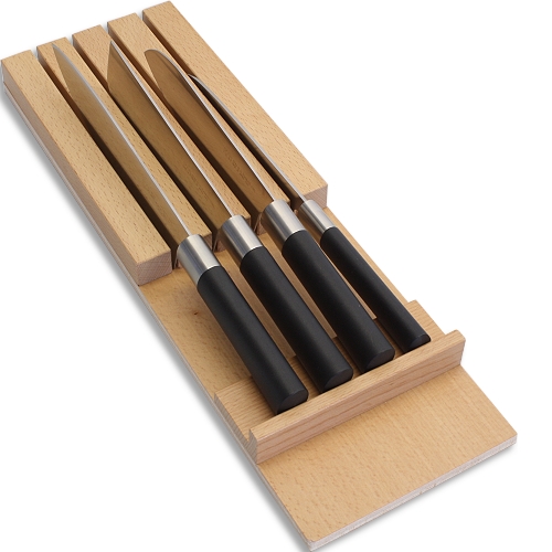 MB04BU Messerblock für 3 bis 8 Kochmesser. Für diverse Schubladentiefen lieferbar.